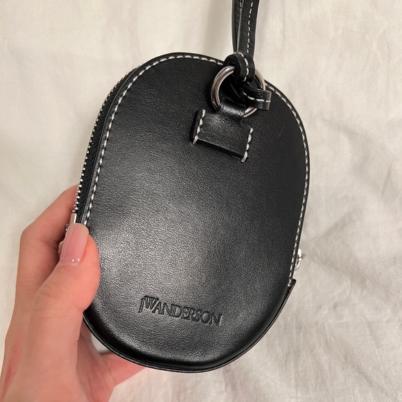 J.W. Anderson nano cap leather mini bag black crossbody - Picture 10 of 12